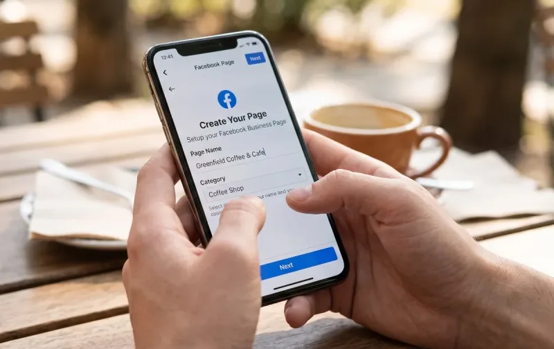 How to create facebook page on mobile