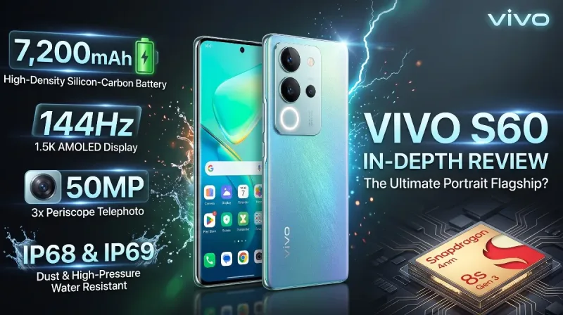 Vivo S60 Mobile Review: The 7,200mAh Portrait Flagship in an Ultra-Slim Body